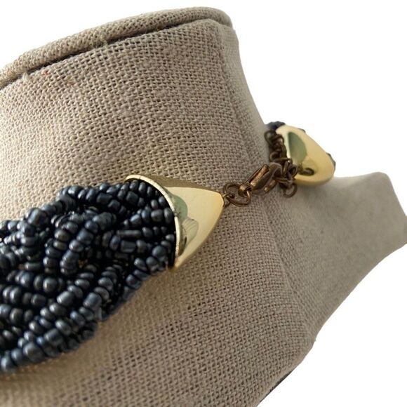 Boho Chunky Micro Round Beads Necklace - Picture 4 of 7